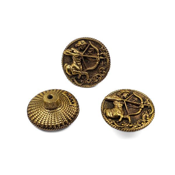 Меблева ручка з латуні "Знак Зодіаку Стрілець" 8153651380819 фото