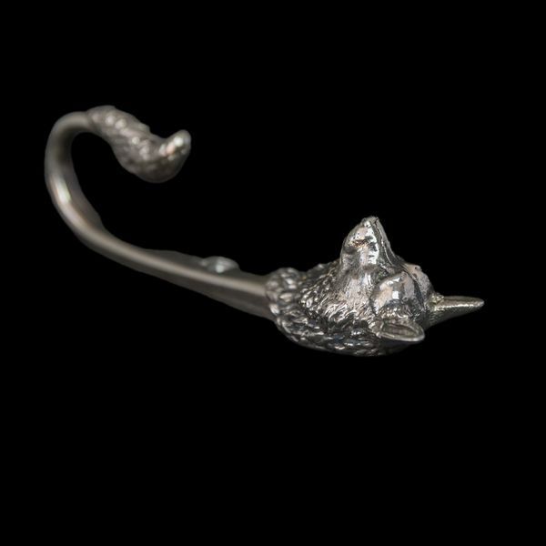 Настенный крючок ручной работы из нейзильбера "Корги" 8223801082051 фото
