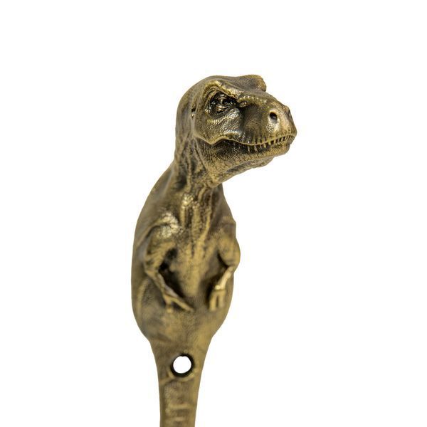 Настінний гачок ручної роботи з латуні "Динозавр T-Rex" 7875921576131 фото